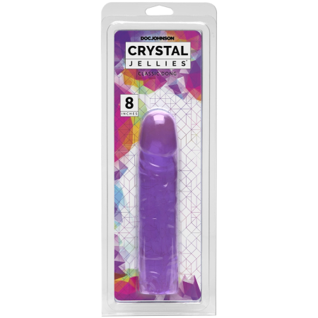 Doc Johnson Crystal Jellies 8” Transparent Intimate Model - Flexible 20 cm