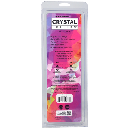 Doc Johnson Crystal Jellies 6" Flexible Intimate Tool Clear