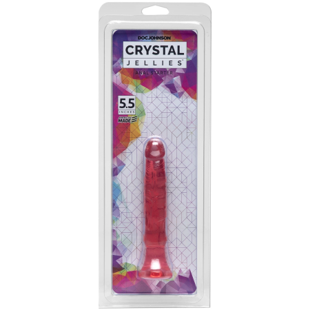 Doc Johnson Crystal Jellies 6" Flexible Intimate Trainer - Clear