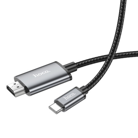 Kabelis Hoco UA27 USB-C į HDMI pilkas