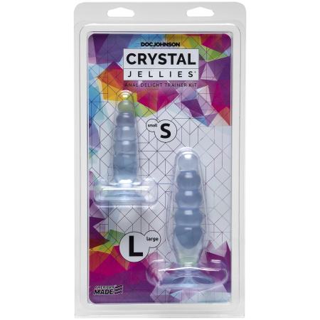 Doc Johnson Crystal Jellies Intimate Trainer Kit Transparent 2 pcs