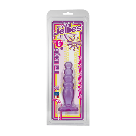 Doc Johnson Crystal Jellies Anal Plug 12 cm - Flexible Graduated Design