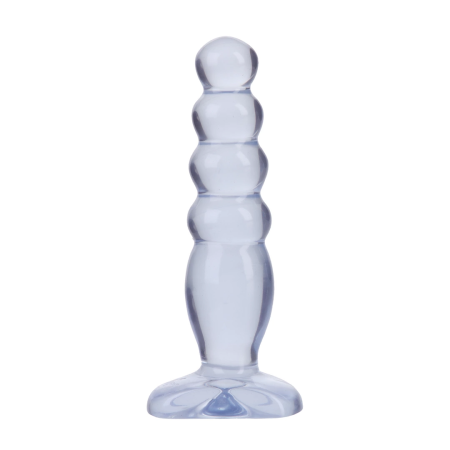 Doc Johnson Crystal Jellies Anal Plug 12 cm - Soft Graduated Shape, Clear