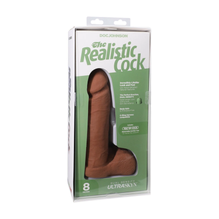 Doc Johnson ULTRASKYN Vac-U-Lock 20cm Caramel Intimate Model