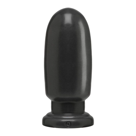 Doc Johnson Shellshock Large Plug Gun Metal 21.6 cm Wide Base