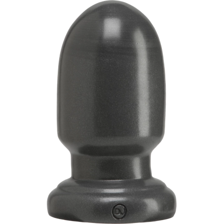 Doc Johnson Shellshock Small Gun Metal Plug - Compact Ergonomic Design