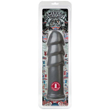 Doc Johnson American Bombshell B-10 Warhead Large Plug, 25cm, Black