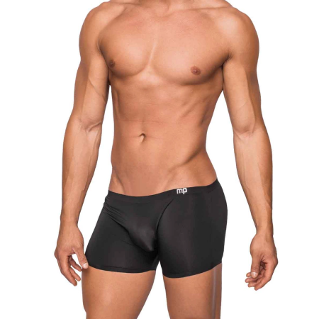 Male Power Seamless Sleek Mini Short S Black - Low Rise Comfort Fit