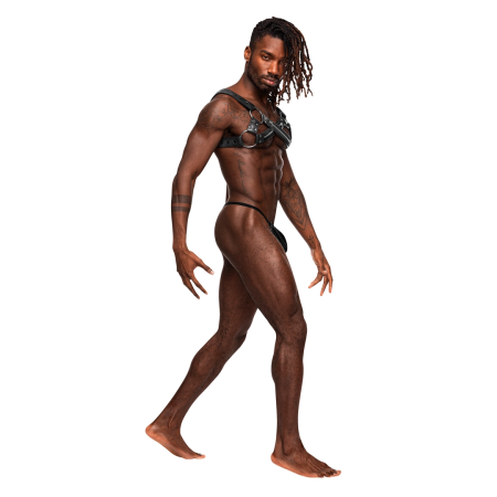 Male Power Virgo Adjustable Harness Imitation Leather Black One Size