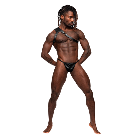 Male Power Zodiac Adjustable Shoulder Harness Black One Size