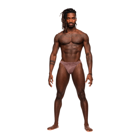 Male Power Inter-Mingle Bong V Thong S/M Mauve - Contoured Comfort Fit