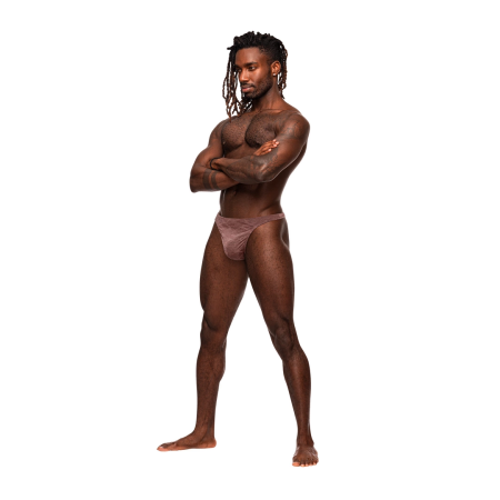 Male Power Inter-Mingle Bong V Thong L/XL Mauve Comfort Fit