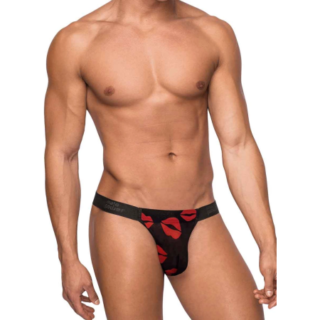 Male Power Microstring S/M Black - Low Rise Thong with Soft Waistband