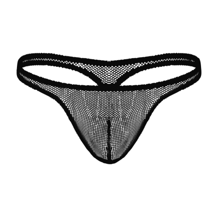 Male Power Stretch Net Comfort Bong Thong S/M Black