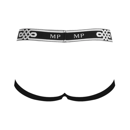 Male Power Peep Show Jock Ring S/M Black - Comfort Elastic Design