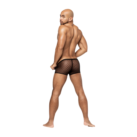 Male Power Heart Breaker Mini Short L Black - Anatomical Fit Underwear