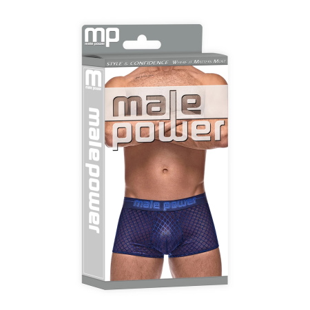 Male Power Mini Short XL Navy - Comfort Mesh Athletic Waistband