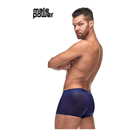 Male Power Mini Short S Navy - Diamond Mesh Collection, Comfort Fit
