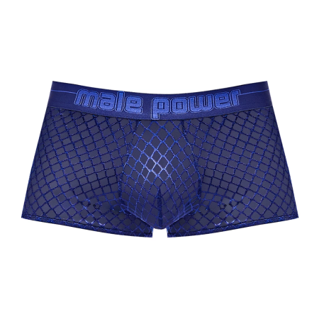 Male Power Mini Short S Navy - Diamond Mesh Collection, Comfort Fit
