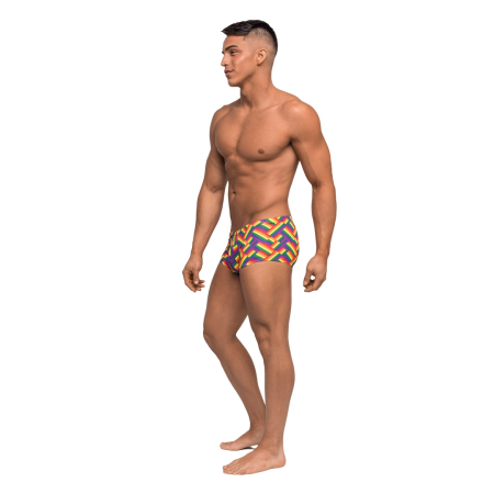 Male Power Mini Short XL Pride Fest - Low Rise, High-Cut Comfort Design