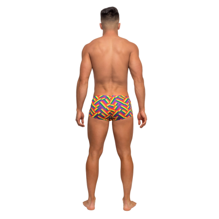 Male Power Mini Short XL Pride Fest - Low Rise, High-Cut Comfort Design