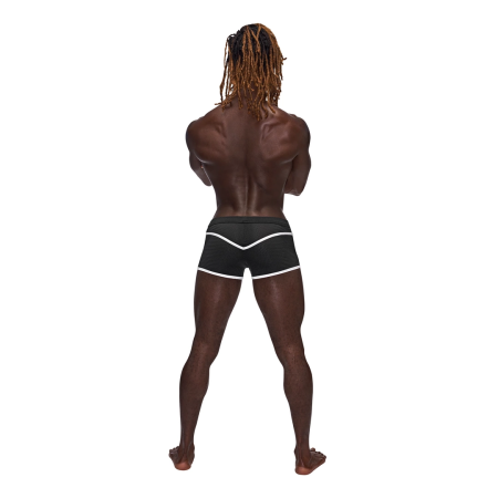 Male Power Sport Mesh Mini Short L Black Athletic Design