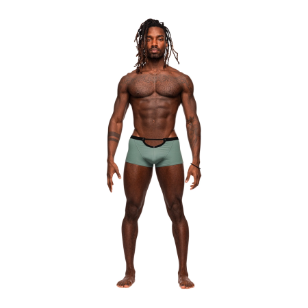 Male Power Magnificence Mini Short XL Jade - Cut-Out Waistband