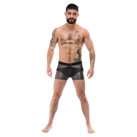 Male Power Iron Clad Shorts L Grey - Mesh Design Comfort Fit