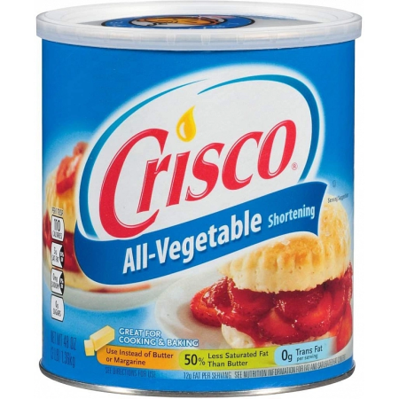 Crisco All-Vegetable Shortening 12-Pack 1360g Multi-Purpose Formula