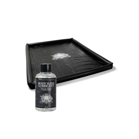 SHOTS Body Slide Inflatable Massage Mat with 80ml Lubricant Concentrate