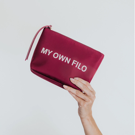 My Own Filo Pouch Purple - Stylish Multipurpose Toiletry Bag