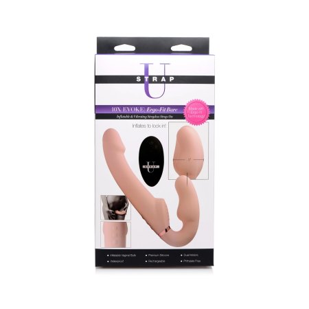Evoke Ergo-Fit Strapless Intimate System Inflatable Vibrating Silicone