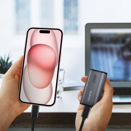 ADATA Elite SE880 4 TB C tipo USB 3.2 Gen 2x2 pilka