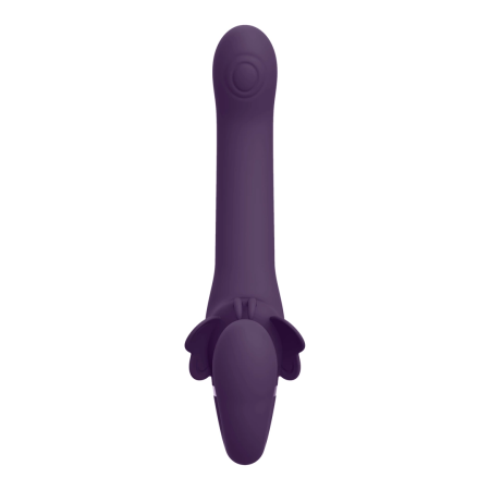 Satu Pulse-Wave Rechargeable Strapless Intimate System Purple Silicone