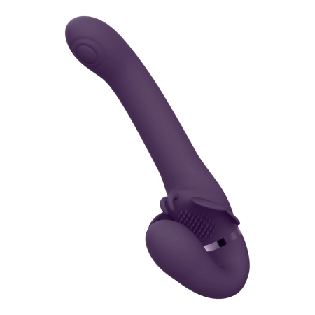 Satu Pulse-Wave Rechargeable Strapless Intimate System Purple Silicone