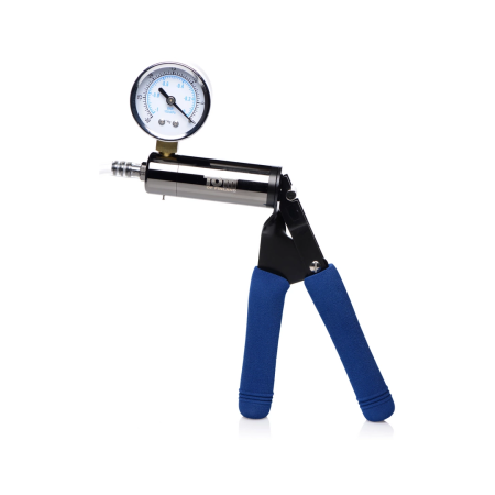 XR Brands Rosebud Cylinder Anal Pump with Silicone Beads 4-Bulb System