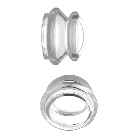 XR Brands Clear Plungers S - Silicone Nipple Enhancer Set, Small Size