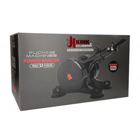 Doc Johnson Power Banger Intimate Machine Vac-U-Lock System Black