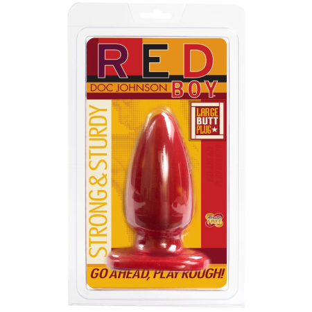 Doc Johnson Red Boy Large Anal Plug - Body-Safe Antibacterial Material