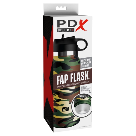 PDX FapFlask Happy Camper Fros - Discreet Travel Intimate Device, 24 cm