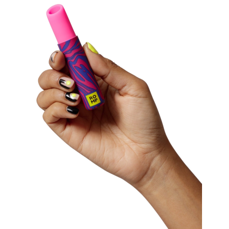 ROMP Lipstick Air Pulse Compact Intimate Device, Waterproof, Pink