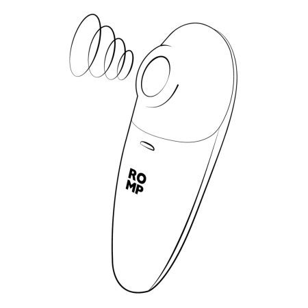 ROMP Switch X Air Pulse System, 6 Intensities, Compact, Silicone, Blue