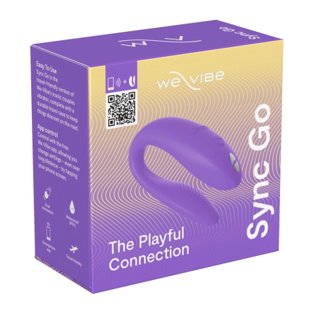 We-Vibe Sync Go Purple - Dual Wearable Vibrator, App-Controlled, Silicone