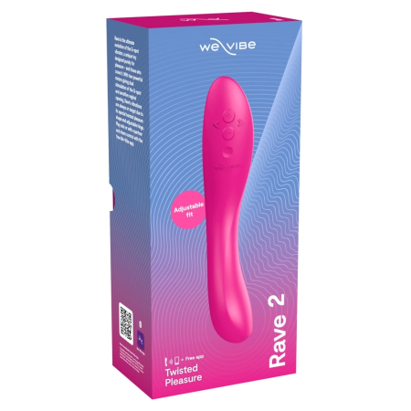 We-Vibe Rave 2 Fuchsia Smart Dual Motor Flexible Silicone Device