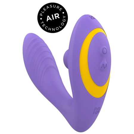 ROMP Reverb Dual-Action Silicone Intimate Device, Waterproof, Purple