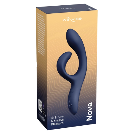 We-Vibe Nova 2 Midnight Blue Dual Stimulation Device, Flexible, App Control