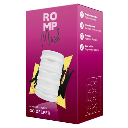 ROMP Mosh Intimate Stimulation Sleeve Transparent 6.4cm TPE