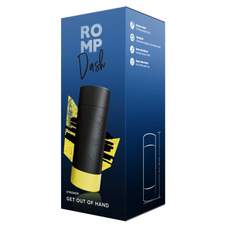 ROMP Dash Intimate Airflow Machine with Adjustable Suction, 20 cm, Black