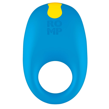 ROMP Juke Flexible Silicone Intimate Ring 10 Modes USB Blue 7.3cm