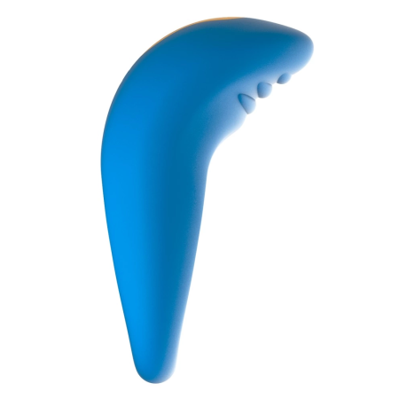 ROMP Juke Flexible Silicone Intimate Ring 10 Modes USB Blue 7.3cm